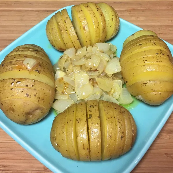 receta Fans de rancheros de pommes de terre rôties grillées