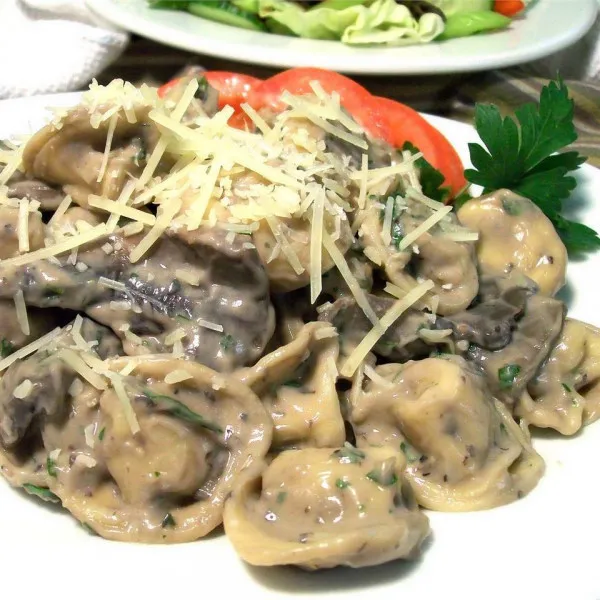 receta Absolutely Fabulous Portobello Mushroom Tortellini