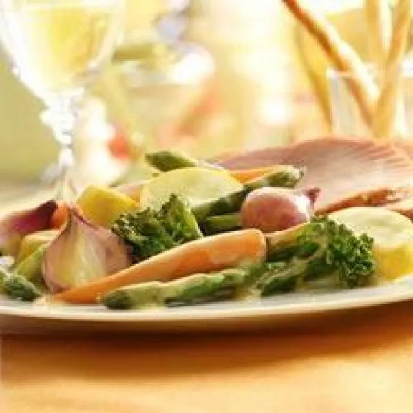 receta Vinaigrette de Dijon aux légumes Maille®