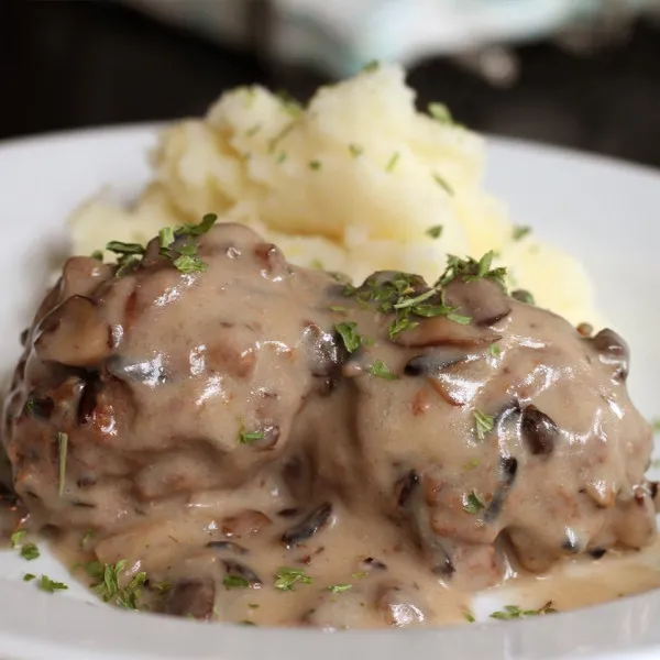 receta Boulettes de Riz Sauvages à la Sauce aux Champignons