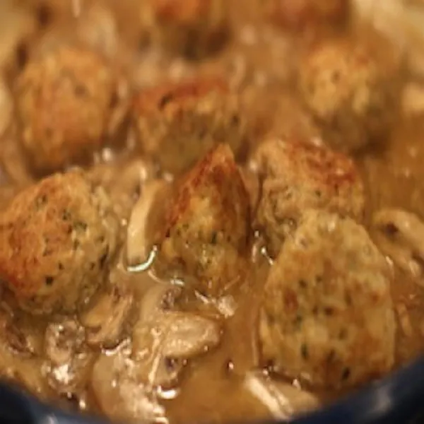 receta Boulettes de viande D e Poulet Marsala