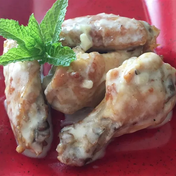 receta Ailes de poulet Alfredo