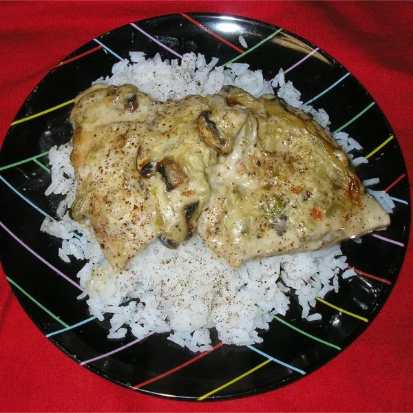 receta Poulet au four au céleri et au vin