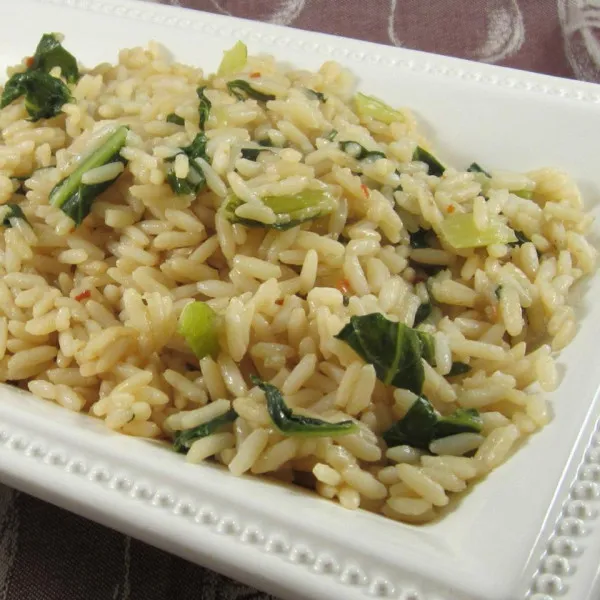 receta Bok Choy Riz à la vapeur