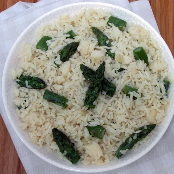 recetas Arroz De Espárragos Con Parmesano