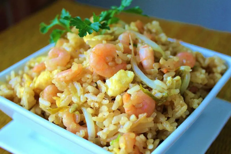 recetas Arroz Frito Con Camarones II