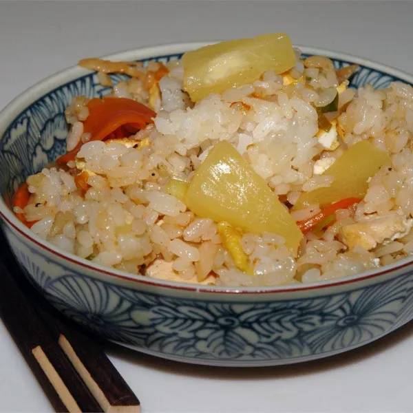 receta Arroz Frito Con Piña