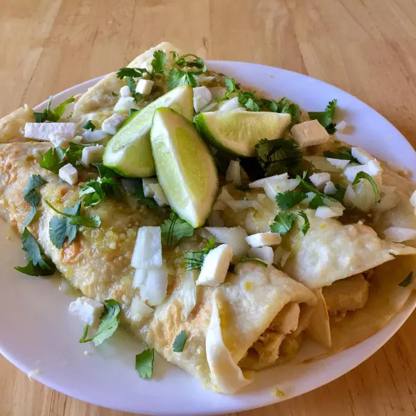 recetas Auténticas Enchiladas Verdes