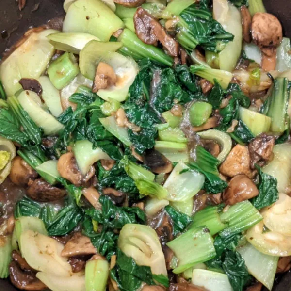 recetas Baby Bok Choy Estilo Chino Con Salsa De Champiñones