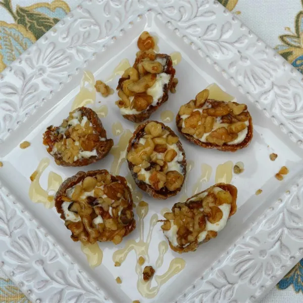 receta Bateaux aux figues trempées