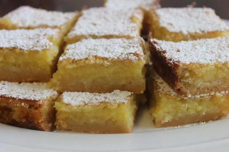 recetas Barras Cuadradas De Limón