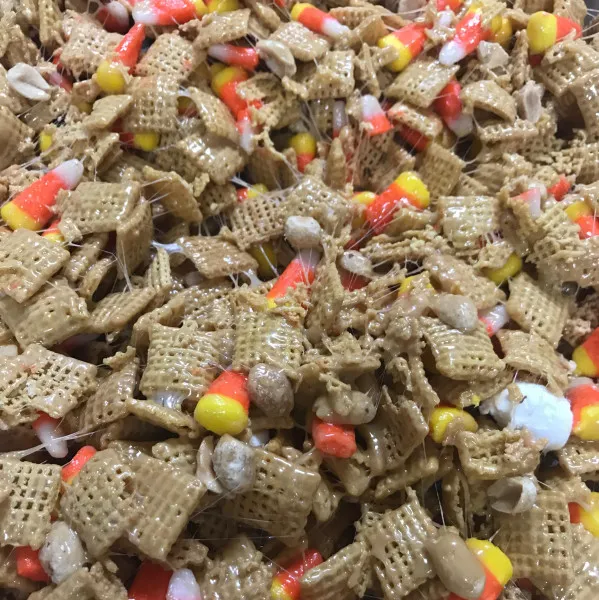 receta Barras De Cereal Peanutty Candy Corn