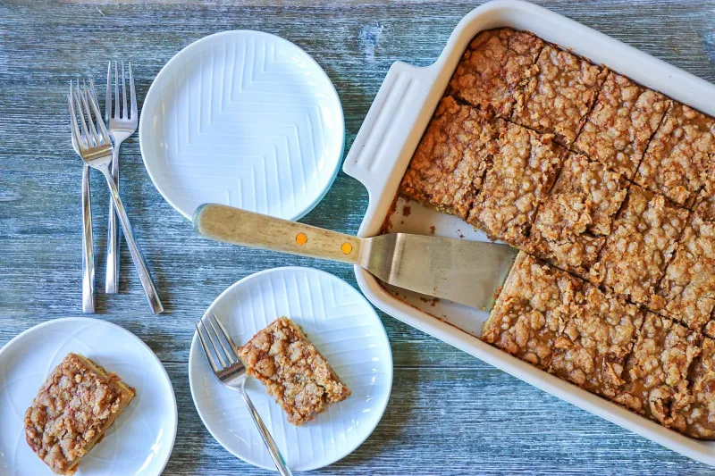 receta Barres de tarte à la citrouille avec mélange à gâteau