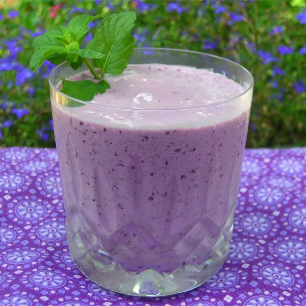 receta Smoothie aux myrtilles et aux baies