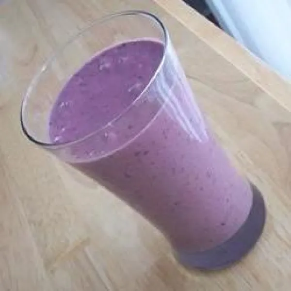 receta Smoothie aux bleuets, aux bananes et au beurre d'arachide