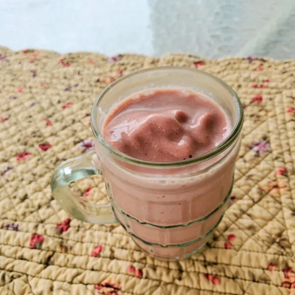 receta Batido De Chocolate, Fresas Y Avena