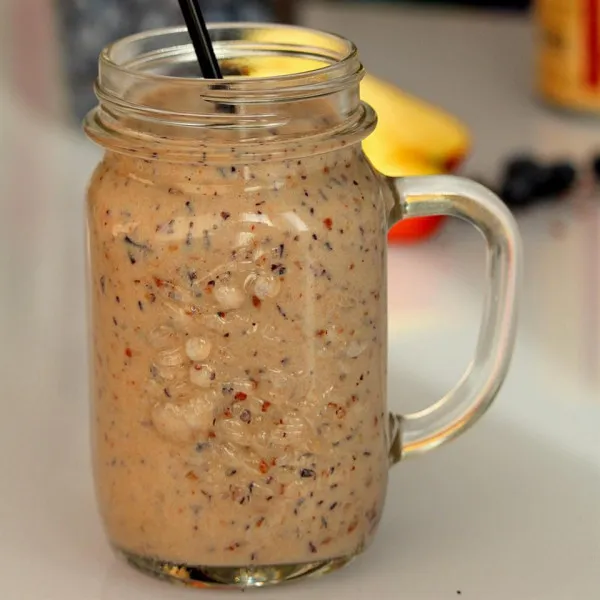 receta Smoothie à la noix de coco avec brise de myrtille