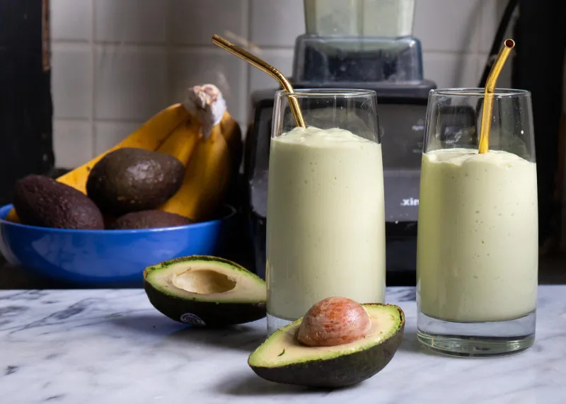 receta Smoothie à l'avocat et à la noix de coco