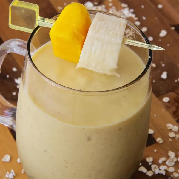 receta Batido De Desayuno De Avena Y Mango