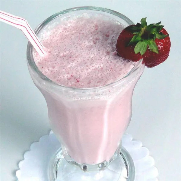 receta Batido De Fresa Perfecto