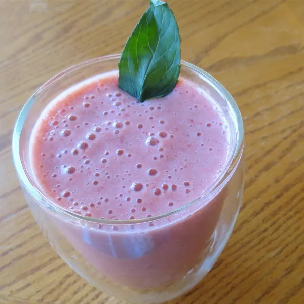 receta Batido De Fresa Y Menta