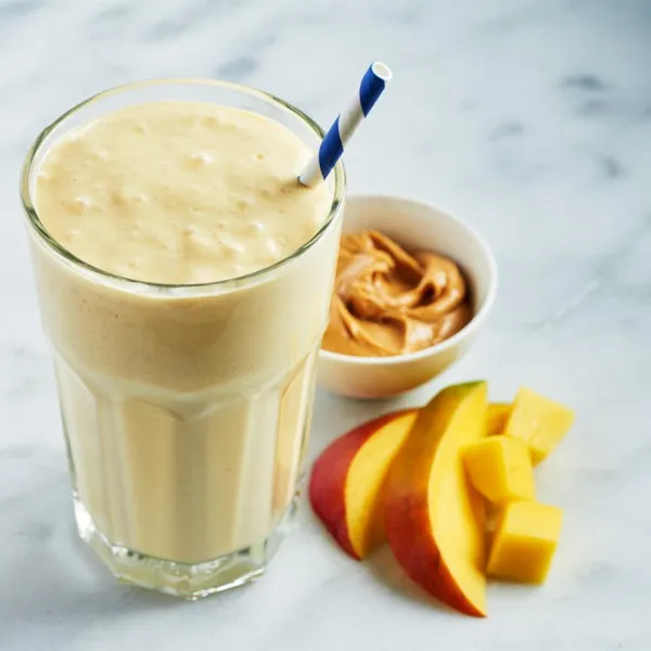 recetas Batido De Mantequilla De Maní Mango Mayhem