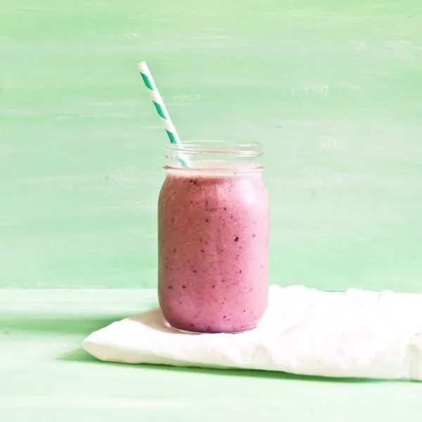 receta Smoothie aux bananes et aux baies