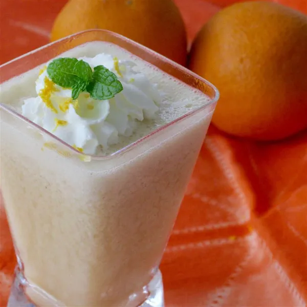 receta Batido De Plátano Y Naranja