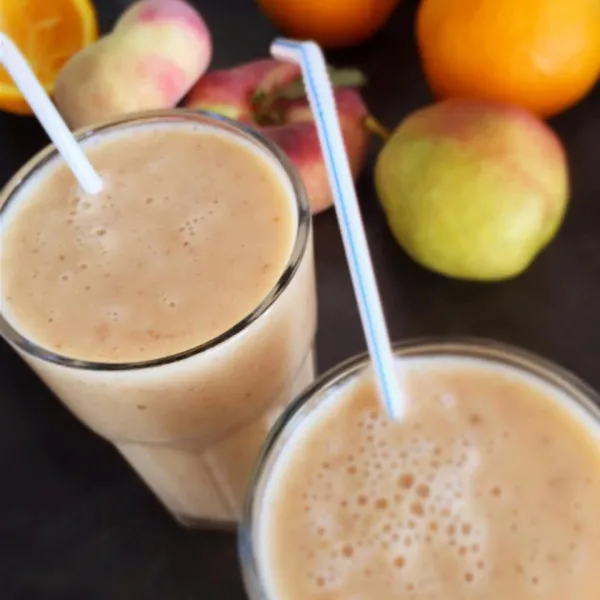 receta Fuzzy Navel Shake - Sans alcool