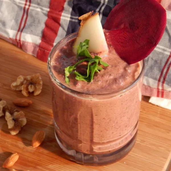 receta ¡Batido Verde Nutritivo De Vegetales, Frutas Y Nueces!