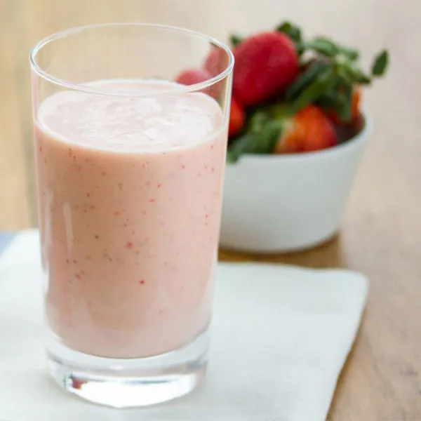receta Smoothies à la fraise et à la crème d'orange