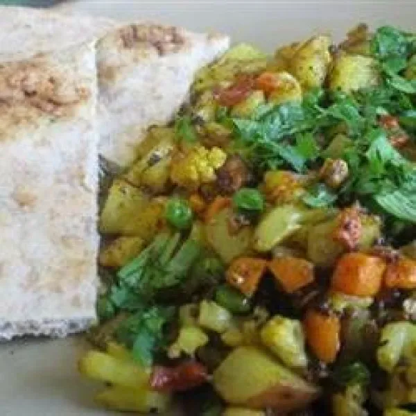 receta Bhaji aux légumes indiens