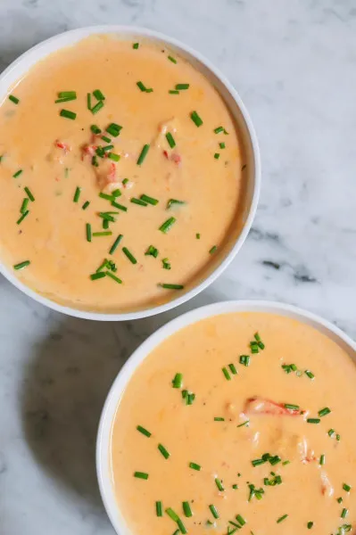 receta Bisque de Homard & Ciboulette