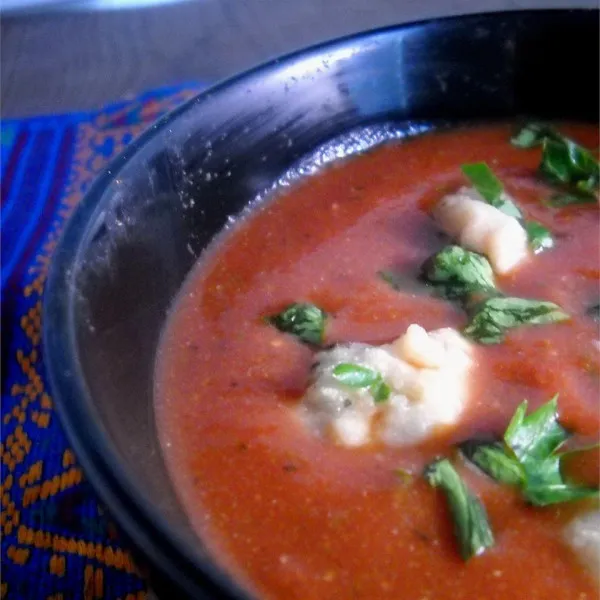 receta Tomate fumée Bisque