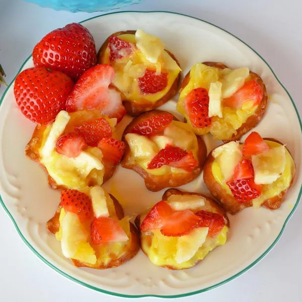 recetas Bocaditos De Fresa, Plátano Y Piña