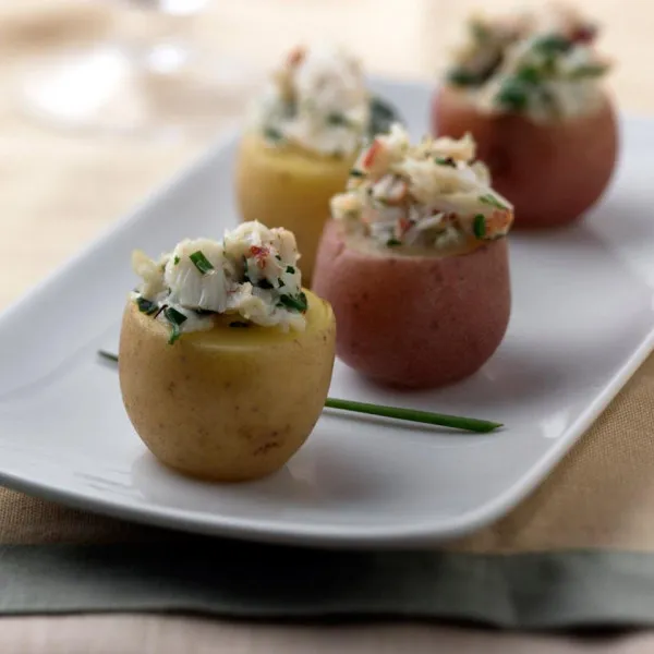 receta Bocaditos De Papa Rellenos De Cangrejo