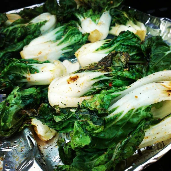 przepisy Grillowany Bok Choy