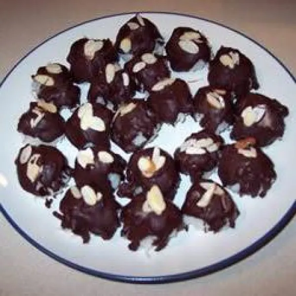 receta Cookie Balls Chocolate with Coconut and Amands