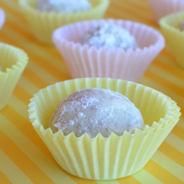 receta Bolas De Nieve Fáciles