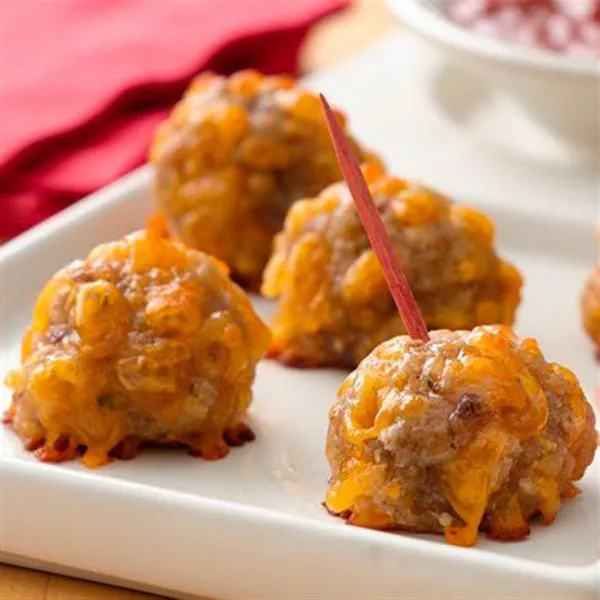 recetas Bolas De Salchicha Y Queso
