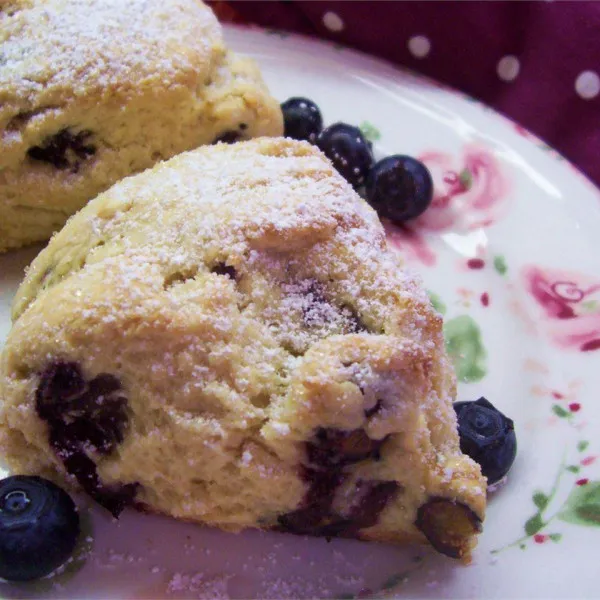 receta Scones aux myrtilles