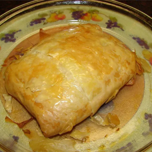 receta Brie au four avec noix et framboises