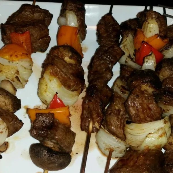 receta Brochettes de steak et de maÃ¯s du sud-ouest