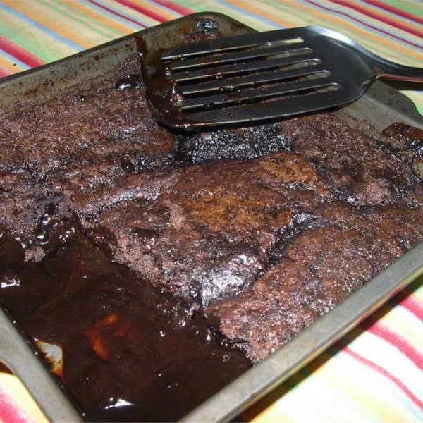 receta Brownie flottant