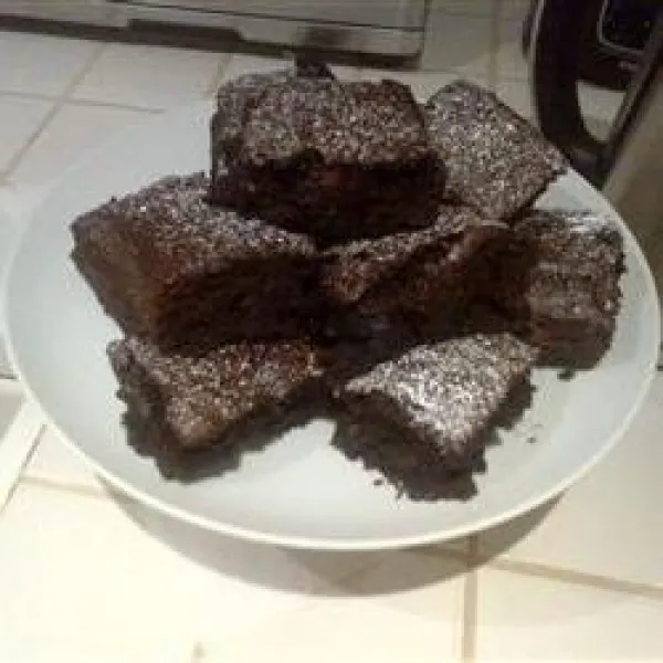receta Brownies triple chocolat