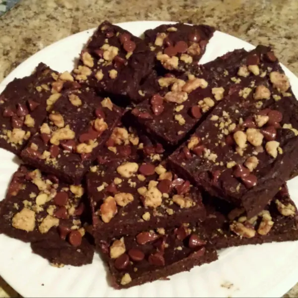 receta Brownies Dobles De Chocolate Y Nueces