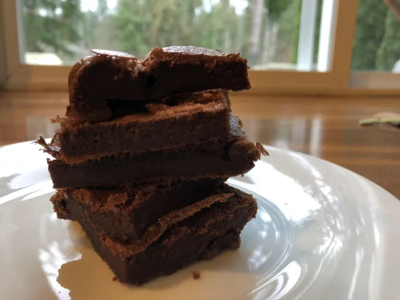 receta Brownies faciles sans gluten à 2 ingrédients Nutella®