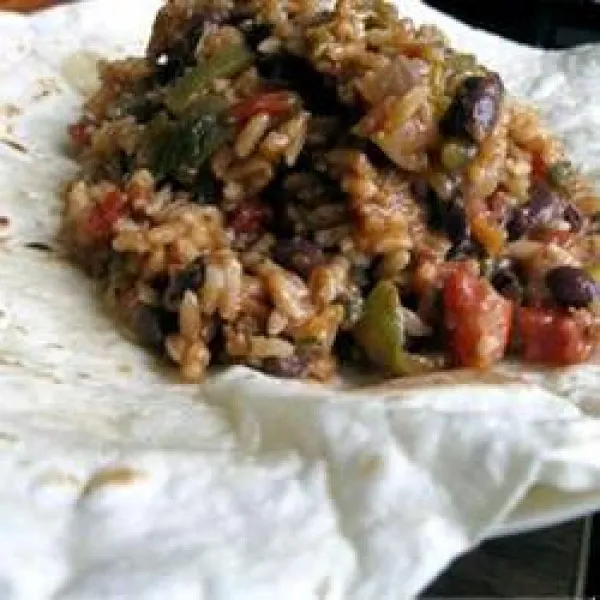 receta Barbecue Seitan & Burritos aux haricots noirs