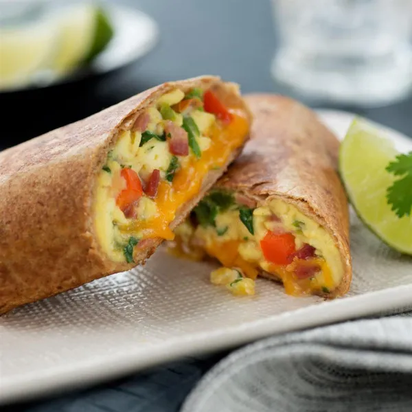 recetas Burritos Tostados De Desayuno
