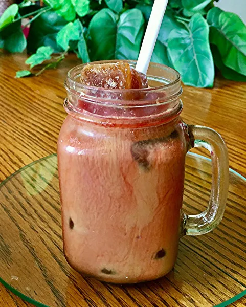 receta Skinny Chocolate Framboise Iced Coffee